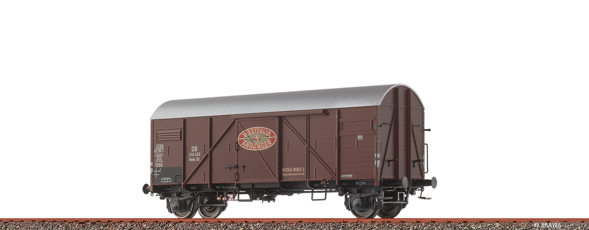 H0 Gedeckter Güterwagen Gmhs 35 Westfalia DB III