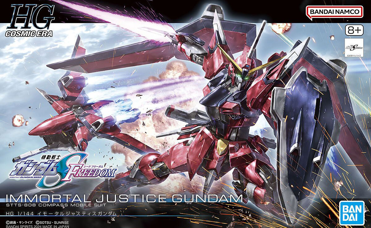 1/144 HG Immortal Justice Gundam ca.14cm groß
